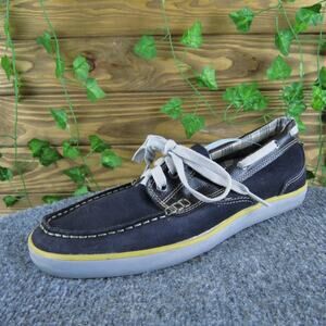 Clarks Men's‎ 1825 Navy Boat Shoe Blue Leather Size 9 Medium Gently Used 2025